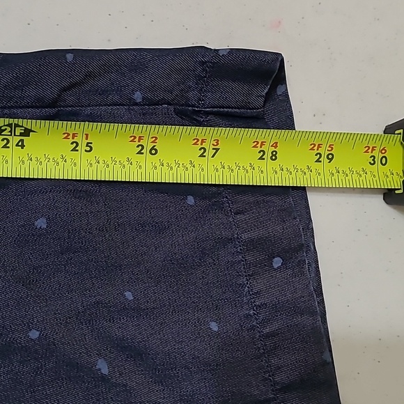 NWT NIC+ZOE Blue Polka Dot Pullon Pants size 12 - Picture 10 of 11